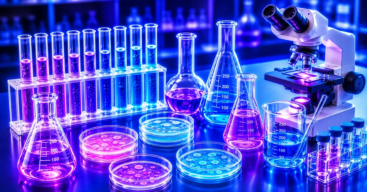 Illustration representing functional diagnostic lab testing for digestive health